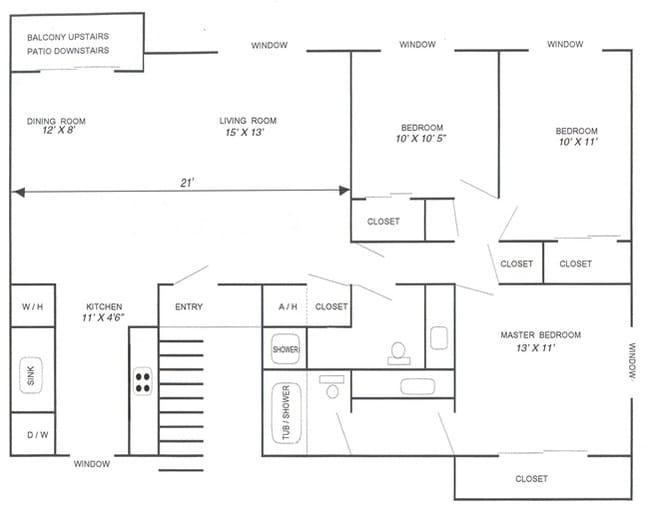 3BR/2BA - Vista Del Sol Apartments