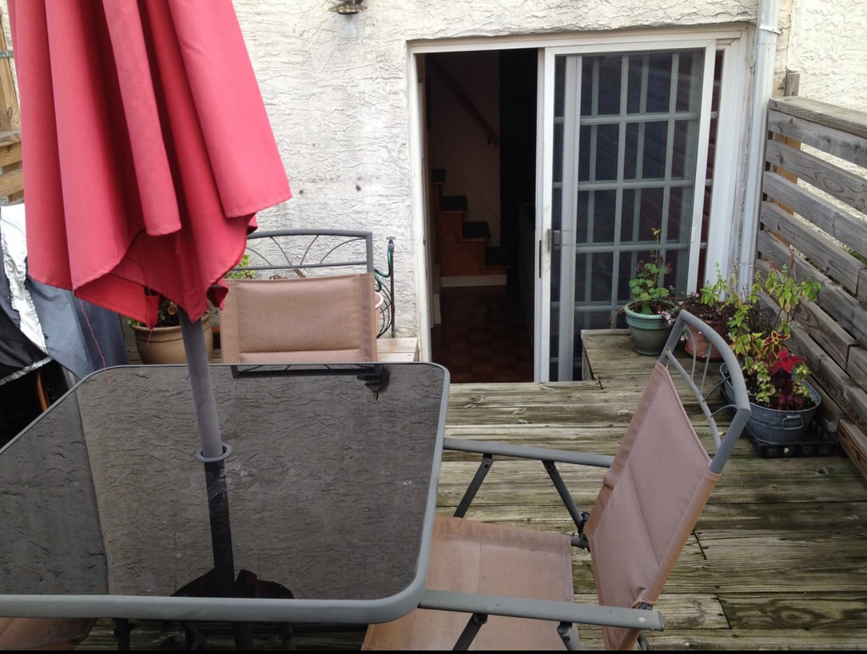 Second floor deck - 711 Clymer St