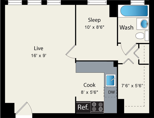 Floorplan - Reside on Clarendon