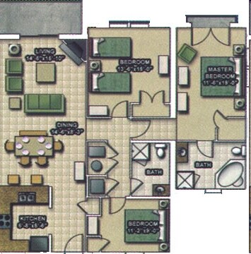3BR/2BA - Mountain View Condominiums