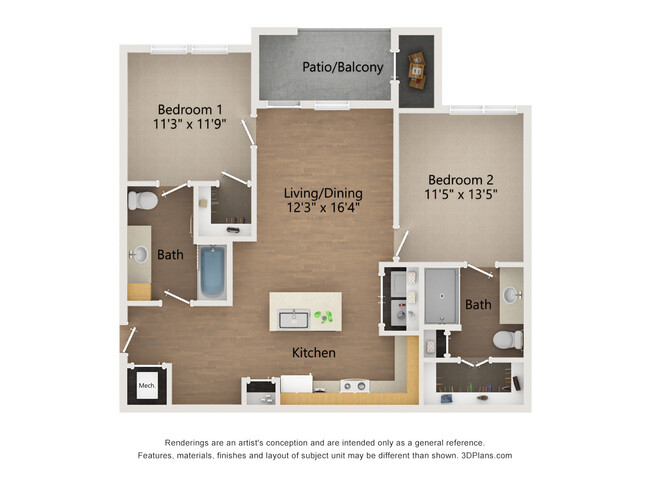 Floorplan - Freedom Flats