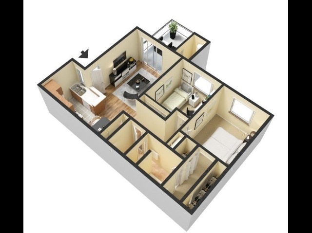Shoreline B1 Floor Plan - Gila Springs
