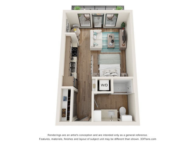 Knox A1.1 Floor Plan - The Vic at Interpose