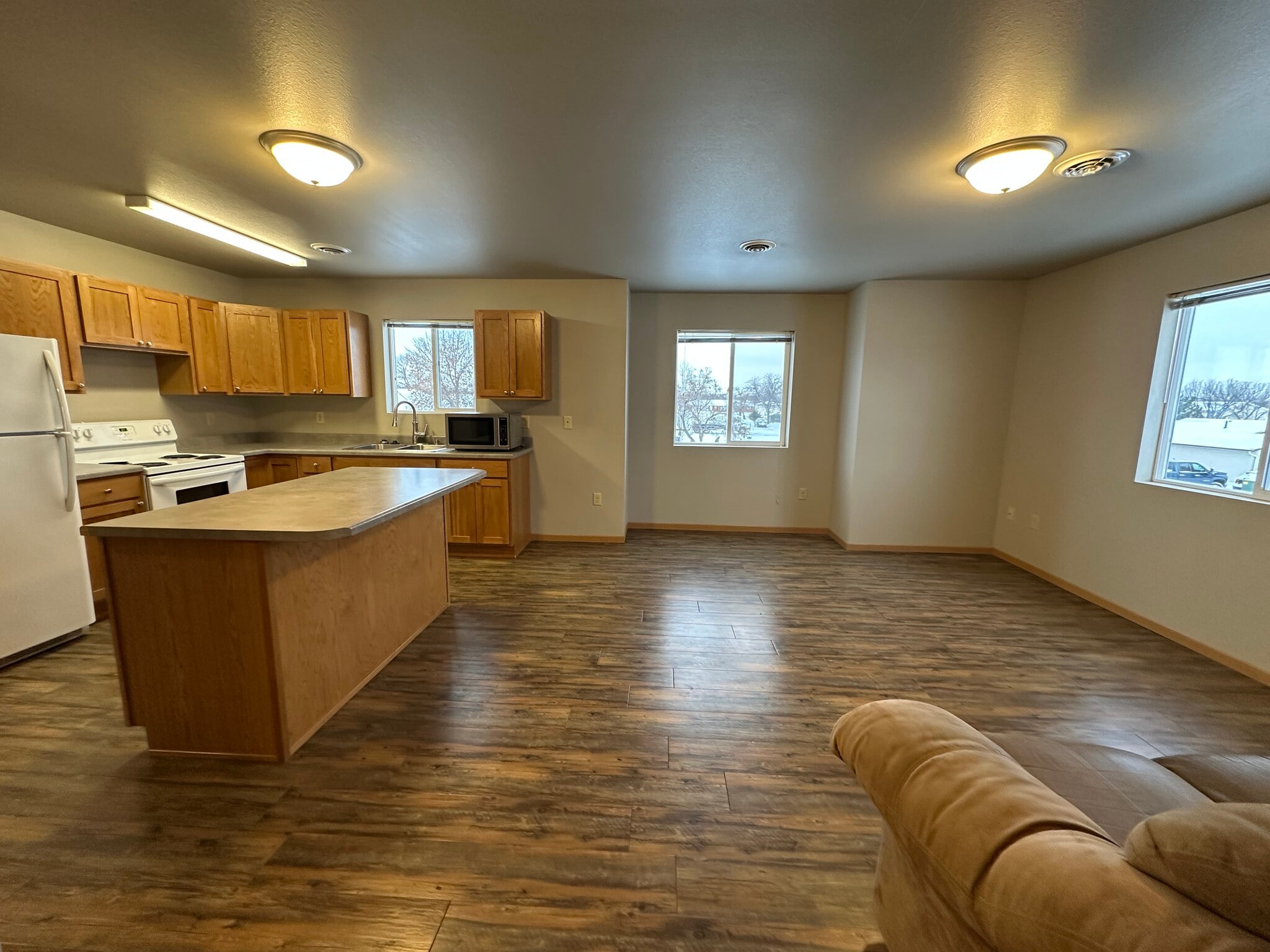 kitchen and living room - 1409 E Sioux Ave