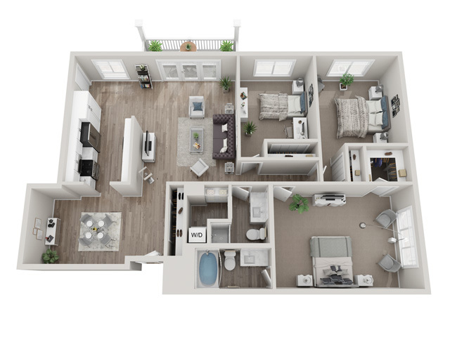 Floorplan - Valley Lo Towers II Apartments