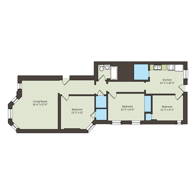 Floorplan - 5401-5403 S. Woodlawn Avenue