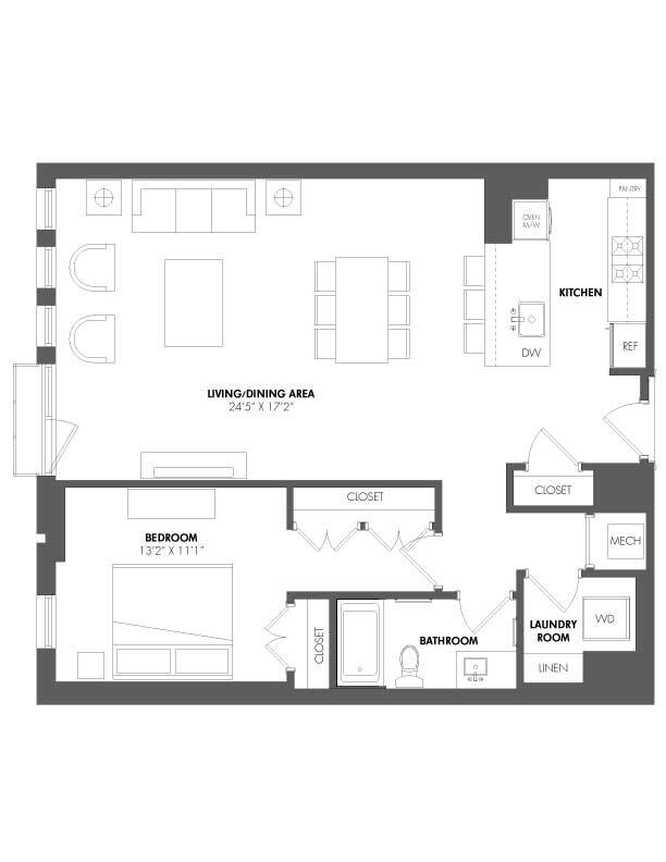 Floorplan - The Residences at Eastern Market