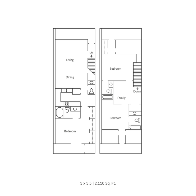 NPV floorplans_3x3.5.png - Northpointe Village Apartments