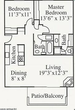 2BR/2BA - Manon Springs Apartments