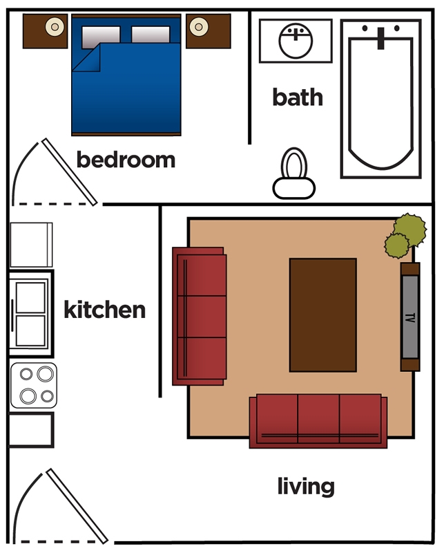 Studio - Myrtle Street Apartments