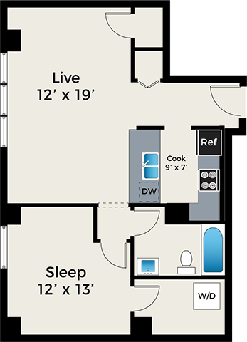 Floorplan - Park Fullerton by Reside