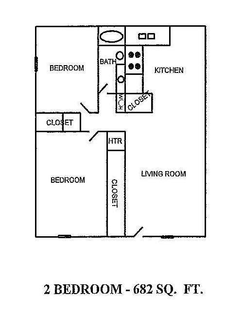 2BR/1BA - Village West Apartments