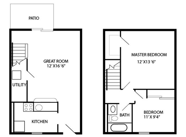 2BR/1BA - Eagle Ridge Apartments