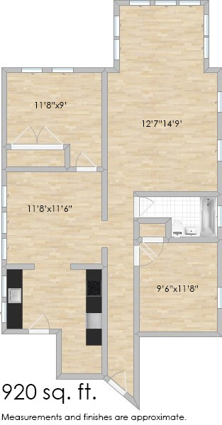 Floorplan - 710-712 N. Austin Blvd. Oak Park, IL 60302