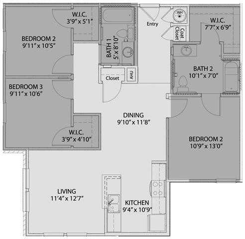 Floorplan - The Terraces at Haven for Hope