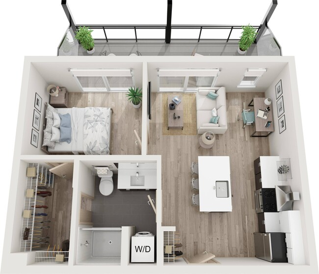 Floor Plan F - Ox-Op Apartments