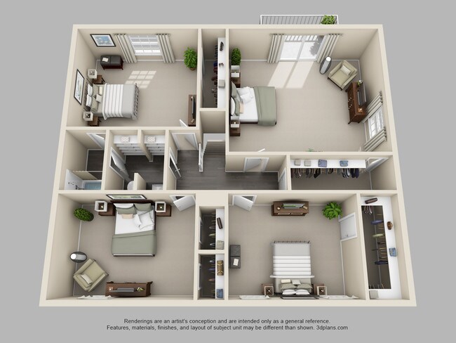 Floorplan - Bellestone Villas Apartments