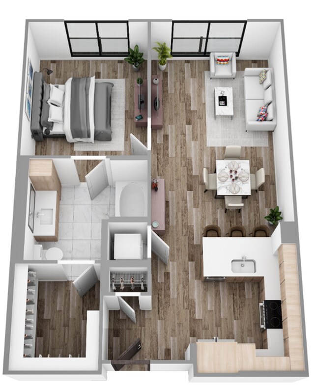 1 Bed / 1 Bath — 763+ sq. ft - The Overlook at Walnut Creek