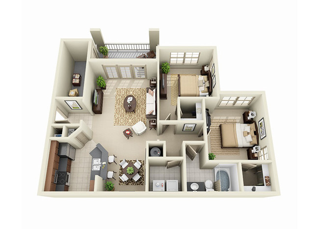 Floorplan - Stone Creek at Brookhaven Apartment Homes