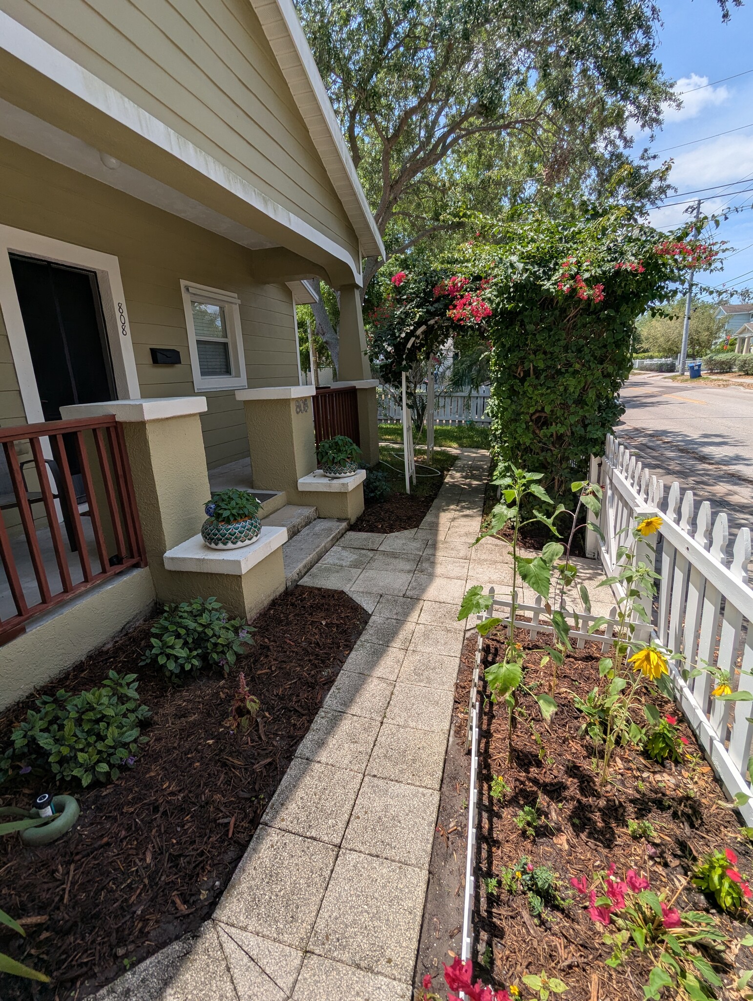 Front Exterior with Fenced Yard - 808 9th Ave N