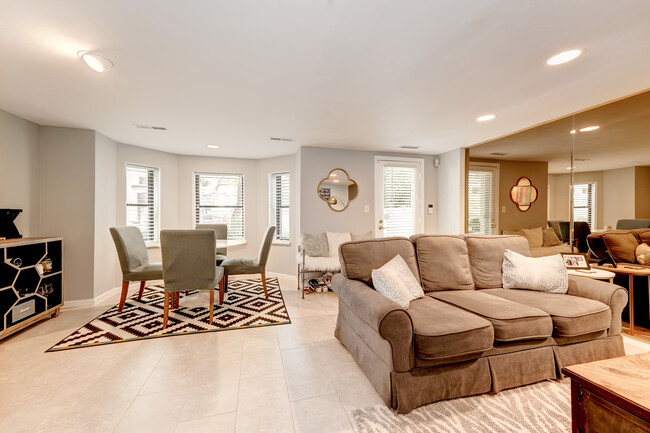 View of Living & Dining Areas from Rear Hallway - 1124 25th St NW