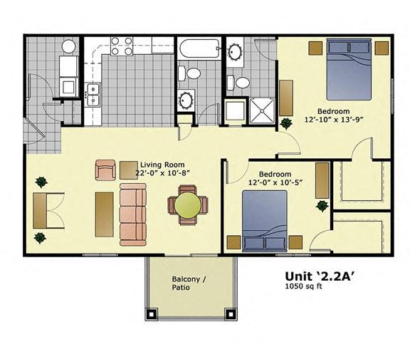 Floorplan - Grandview Apartments