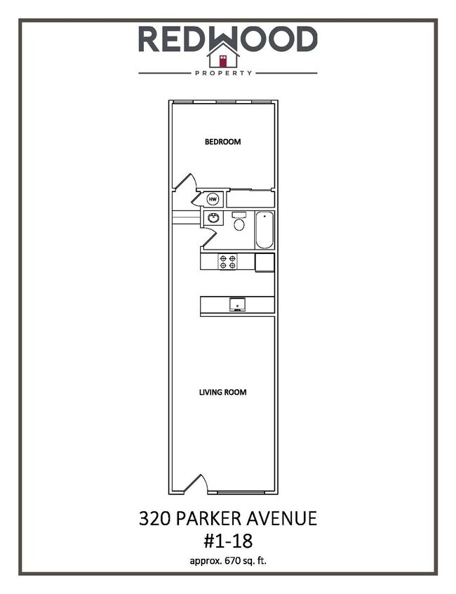 Floorplan - Parker Avenue Apartments