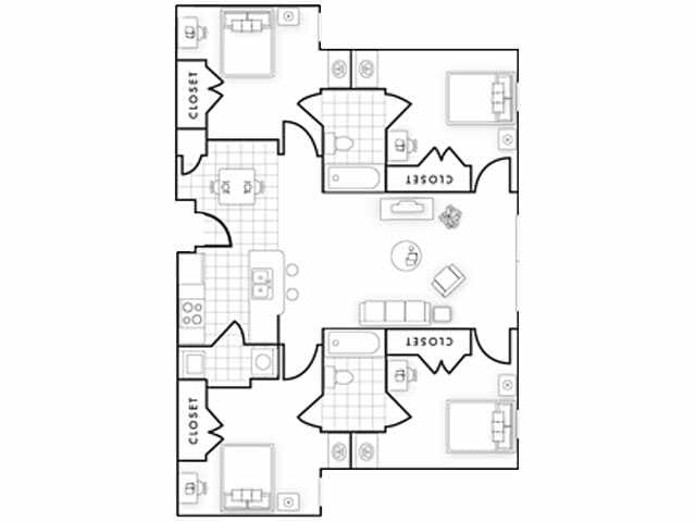 Floorplan - Element Apartments at Highland