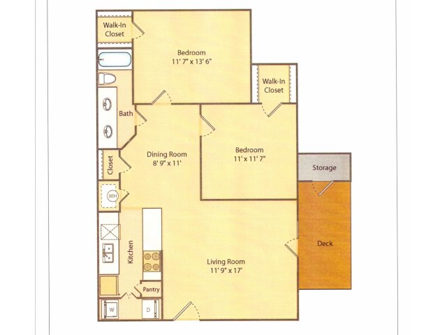 Floorplan - Lake Shore Apartments