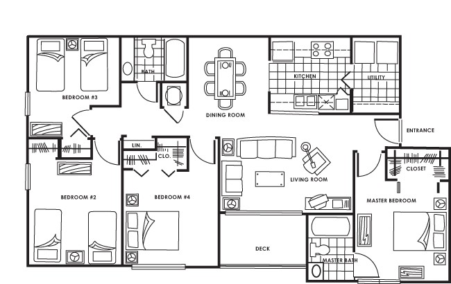 Floorplan - Dobbins Hill Apartment Homes