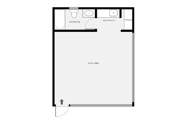 Studio Layout - Skyway Apartments