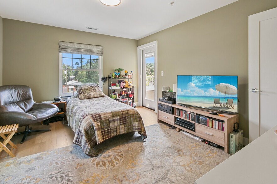 Master Bedroom with Door to Deck - 6827 4th St NW