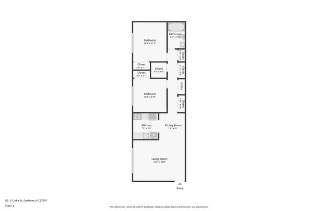 Floorplan - 901 South Apartments