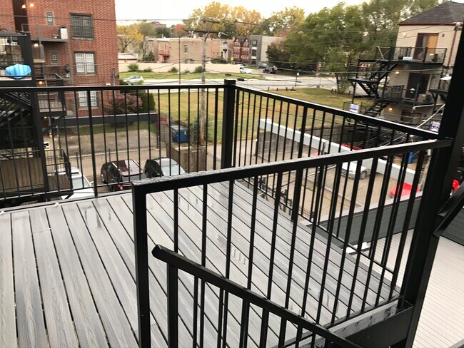 Unit's porch - 4317 S Forrestville Ave