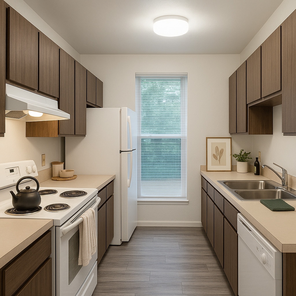 1.1 kitchen - Creekwood Apartments