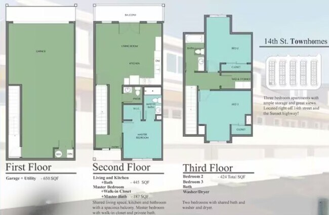 Floorplan - 14th Street Townhomes