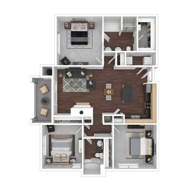 Floorplan - Parkview Terraces Apartment Homes