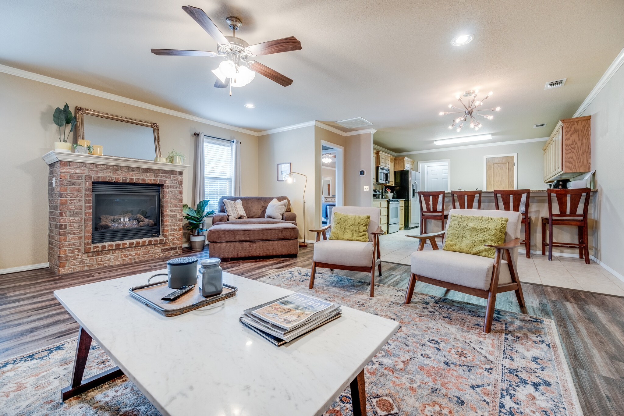 Living Room w/ Fireplace - 4527 Ida Louise Ct