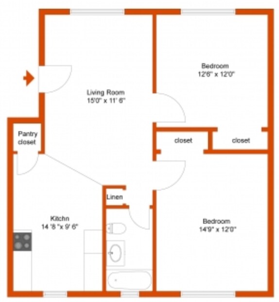 2BR/1BA - Cove Gardens