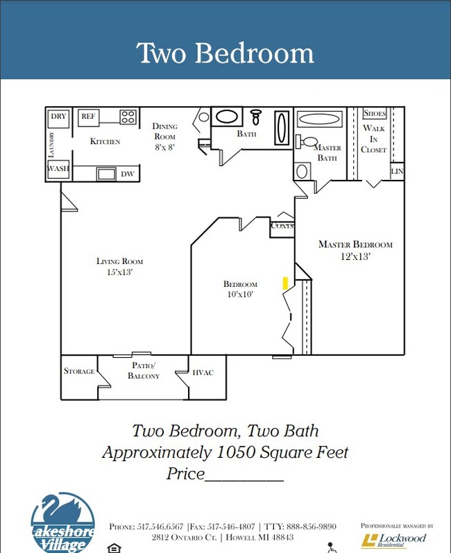 Floorplan - Lakeshore Village Apartments