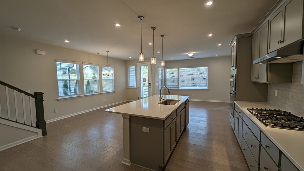 Kitchen view from pantry - 1276 Brawley School Rd