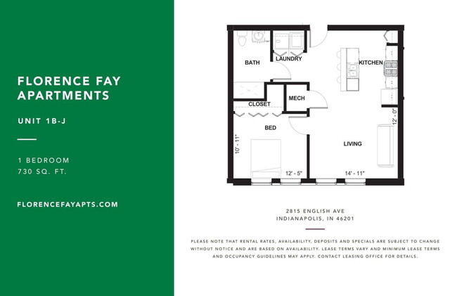 Floorplan - Florence Fay School Senior Apartments