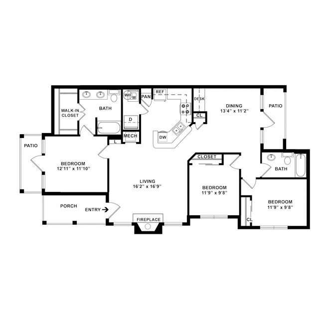 Floorplan - Lodge at Guadalupe Apartments LP