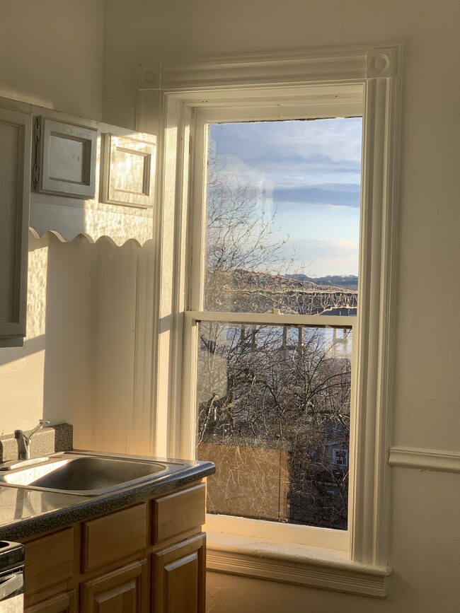 View of the Newburgh Beacon Bridge from Kitchen - 508 Liberty St