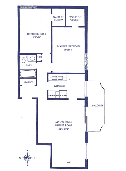 Floorplan - The Carlyle on the Lake