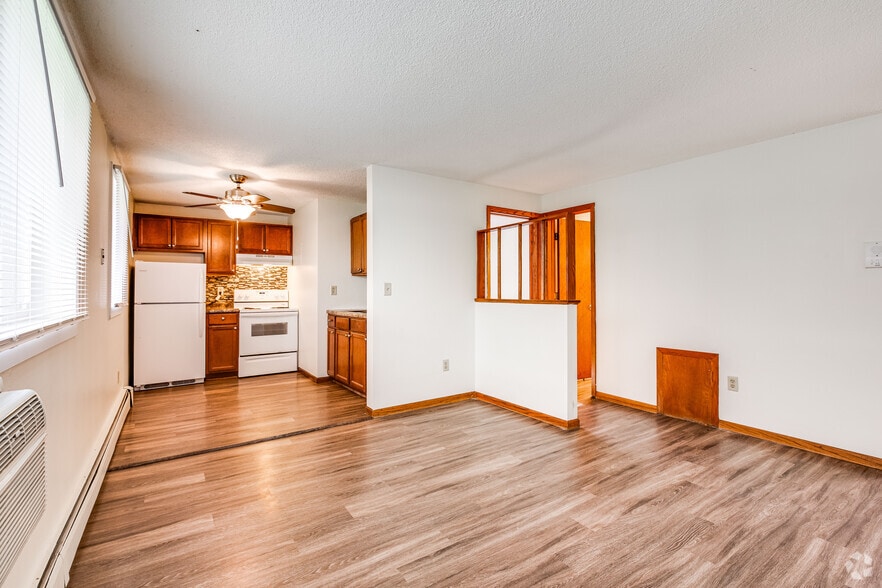 2300 Aldrich - 1BR, 1BA - Living Room and Kitchen - 2300 Aldrich