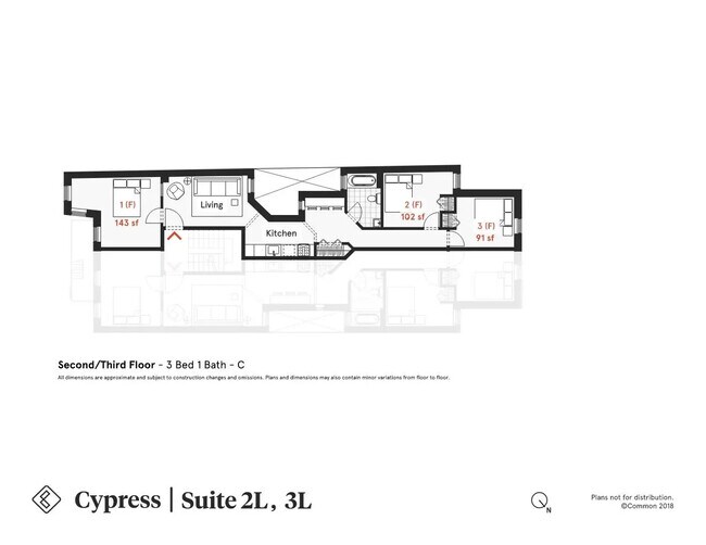 Floorplan - Common Cypress (Furnished Rooms)