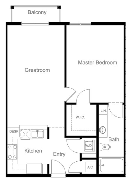 1BR/1BA - Town Park Crossing Apartments