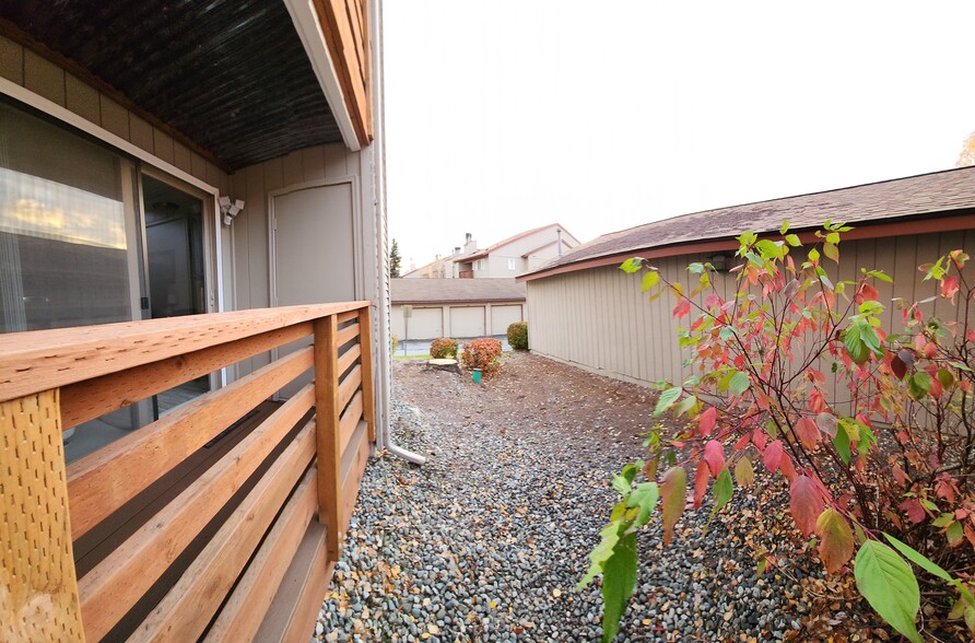 We added material so the deck stays dry - 9645 Independence Dr