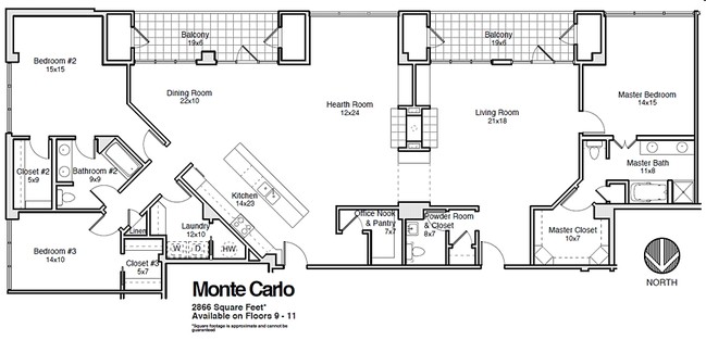 Floorplan - Riviera Condominiums